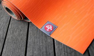 orange yoga mat