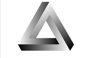 3D triangular symbol