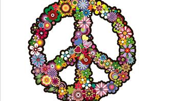 flowery peace symbol
