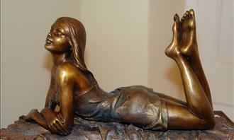 golden statue of girl