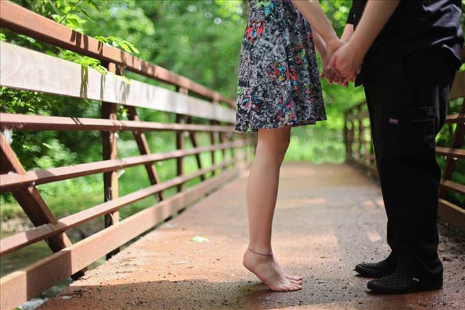 boy and girl kissing