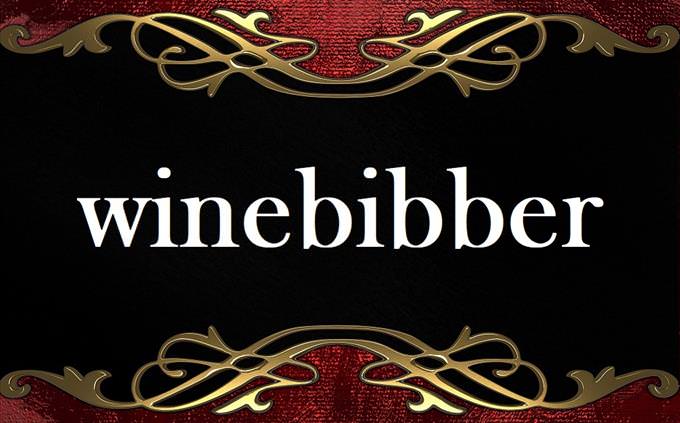 'winebibber' on formal background