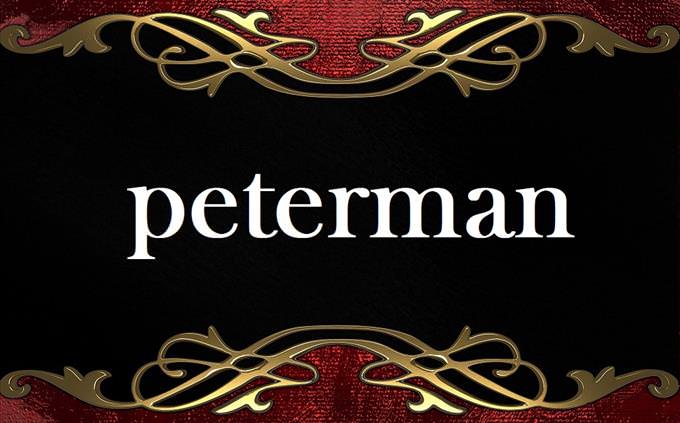 'peterman' on formal background