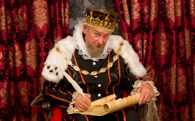 king signing royal decree