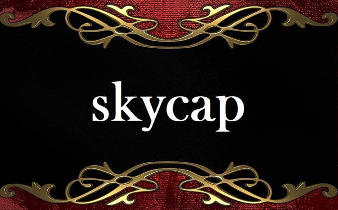 'skycap' on formal background