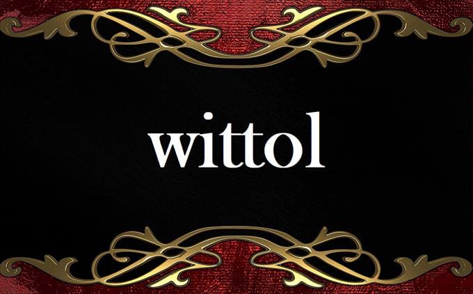 'wittol' on formal background