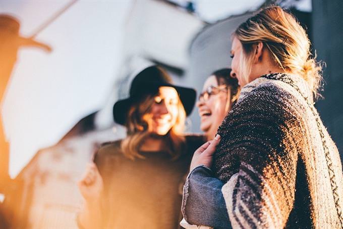 A cheerful bunch of women