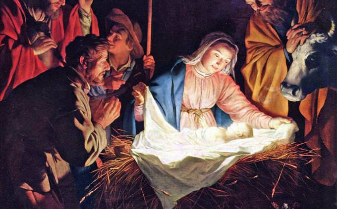 Nativity painting