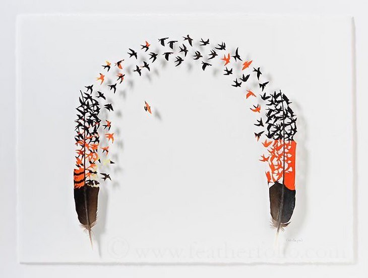 Chris Maynard's Outstanding Feather Art