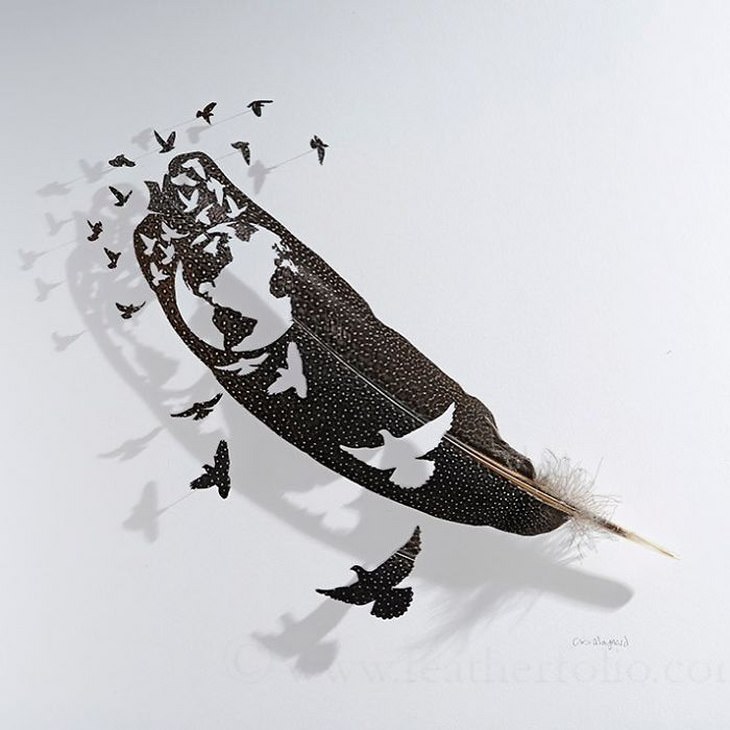 Chris Maynard's Outstanding Feather Art