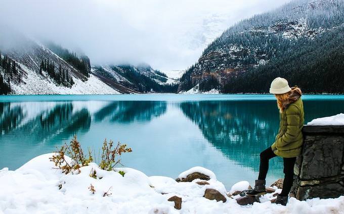 Woman standing in nature