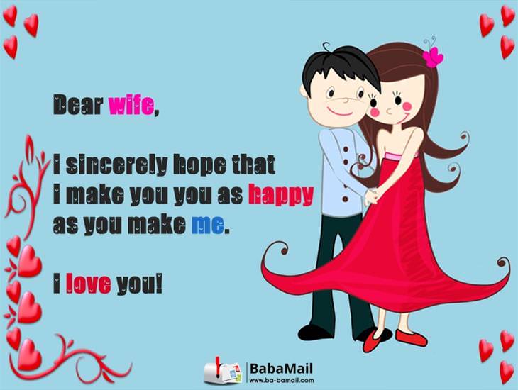 Dear Wife, You Make Me the Happiest Person Alive!