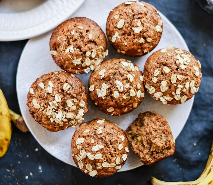 Recipe - Maple-sweetened - Banana - Muffins.