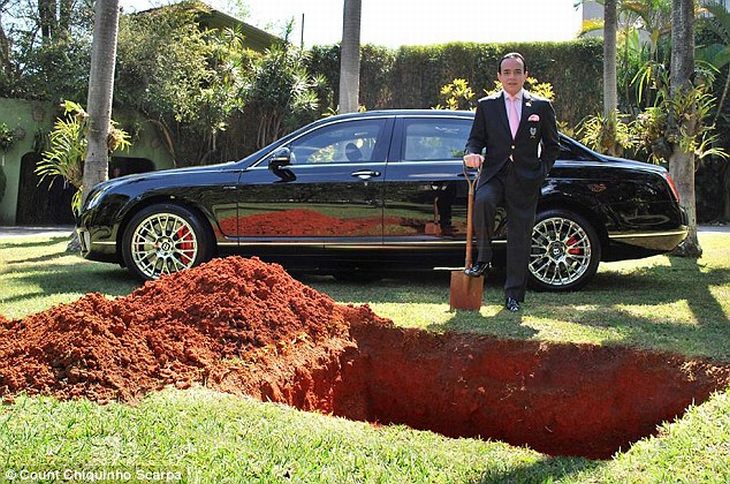 A Billionaire and His "Buried" Bentley