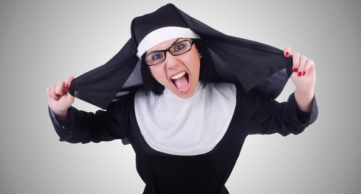 nuns, rude, cheeky, joke