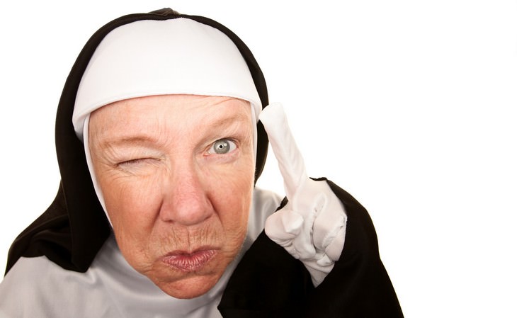 nuns, rude, cheeky, joke