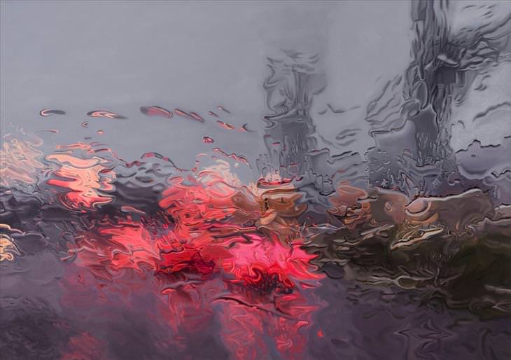 Paintings: What A Rainy Drive Home Looks Like