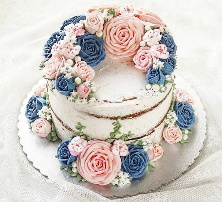 cakes, beautiful, art, spring, flowers