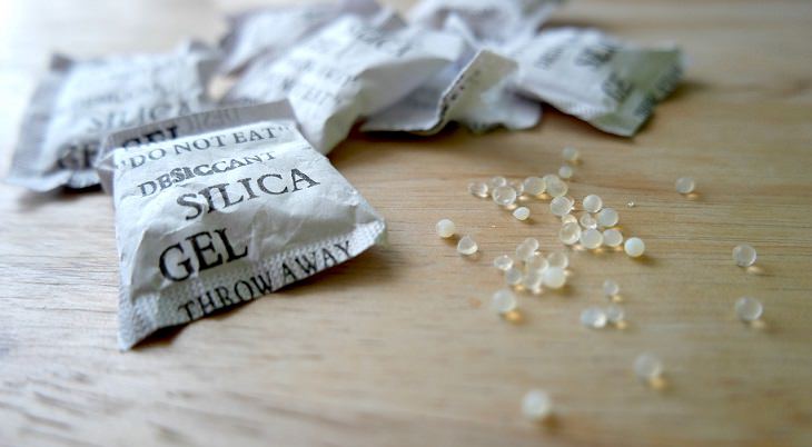 silica gel packets, tips