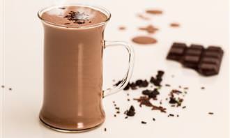glass of hot chocolate