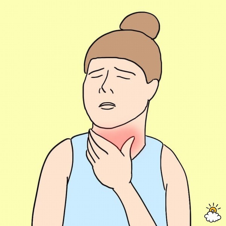 woman with a sore throat - drinking ice water good or bad