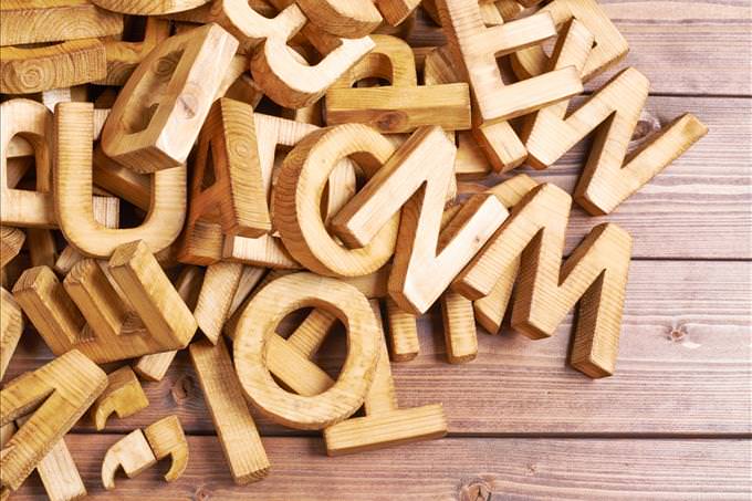 wooden letters