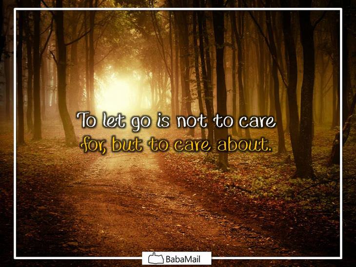 to let go is...