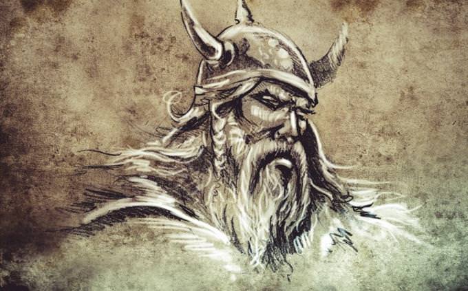 old viking drawing