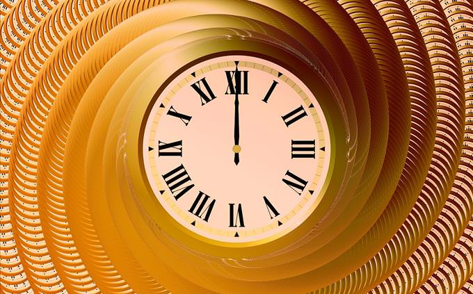 gold clock concept