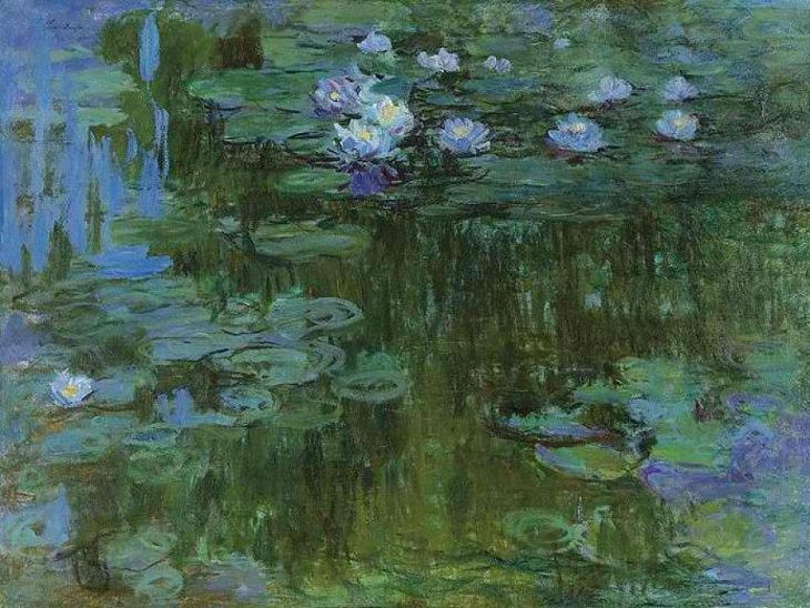 Famous French paintings: Water Lilies