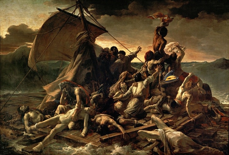 Famous French paintings: The raft of the Medusa