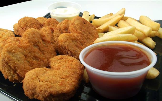 chicken nuggets and fries