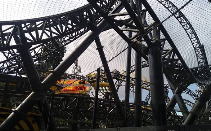 roller-coaster from below