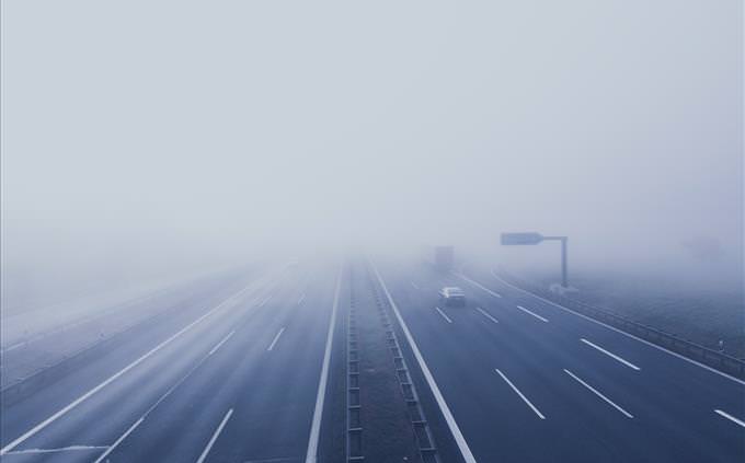 foggy highway
