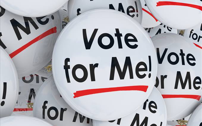 Vote For Me buttons