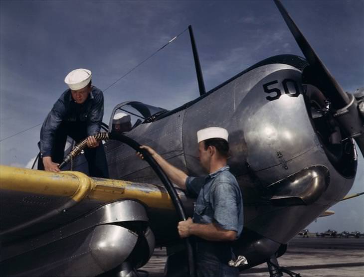 fotos coloridas da 2a. Guerra Mundial US Navy