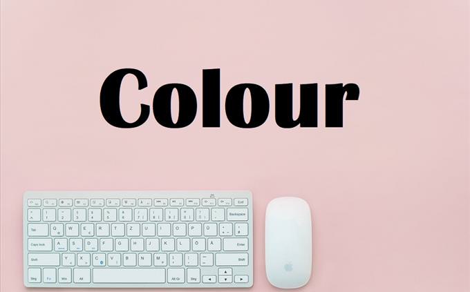 Colour on pink background
