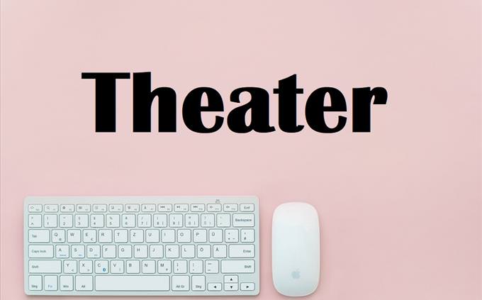 Theater on pink background
