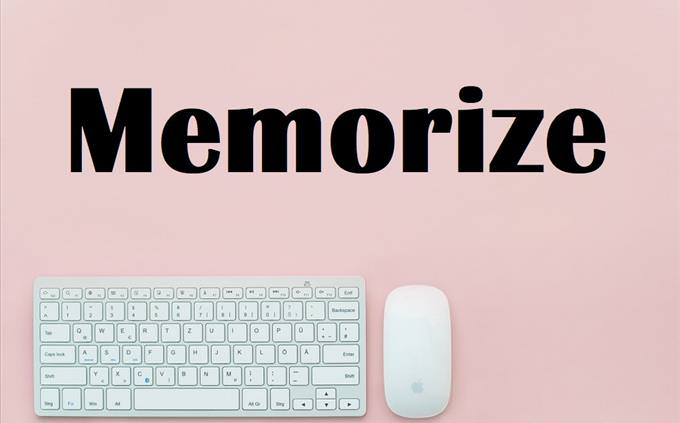 Memorize on pink background