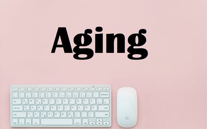 Aging on pink background