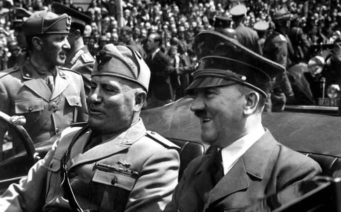 Hitler and Mussolini