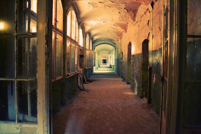 abandoned hotel interior
