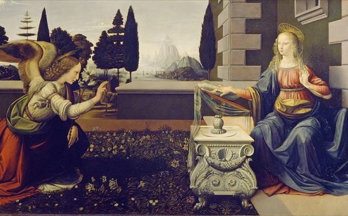 Annunciation by Leonardo da Vinci