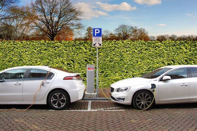 Two cars parked