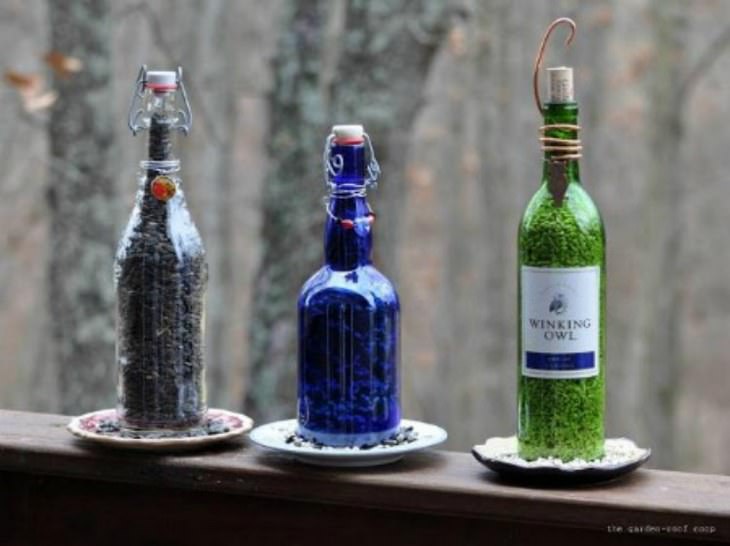 glass bottles