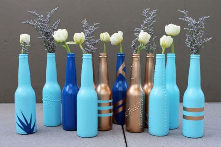 glass bottles