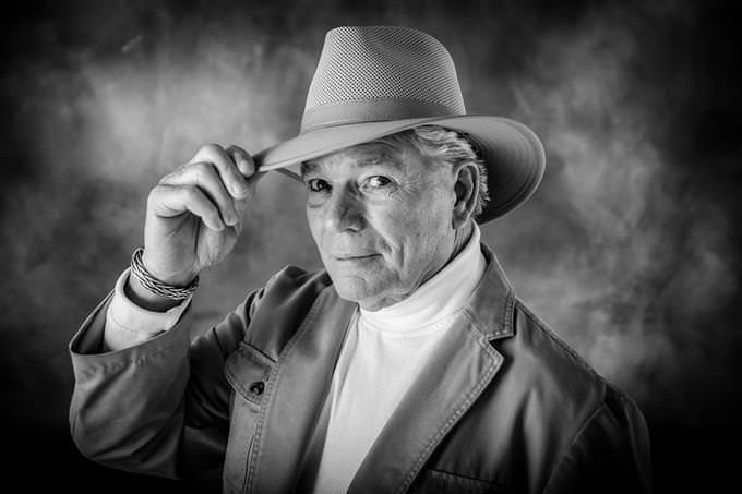 A man wearing a cowboy hat