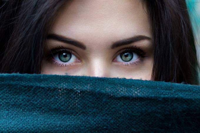 A woman's eyes
