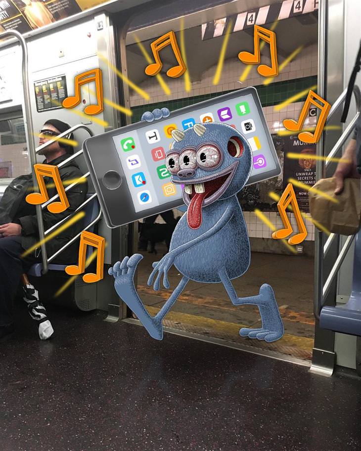 monsters on a train