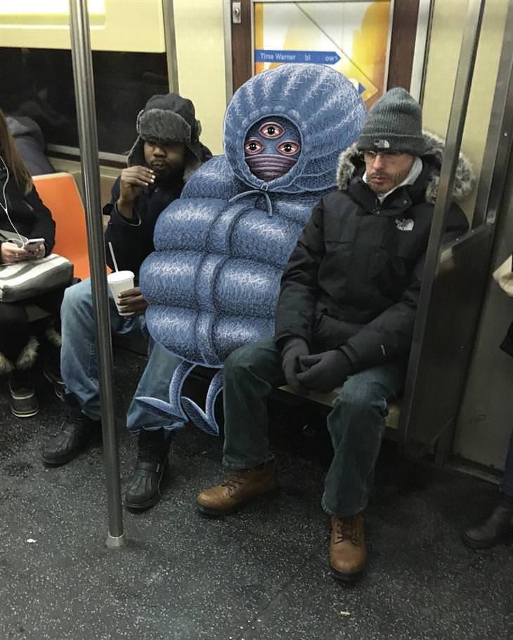 monsters on a train